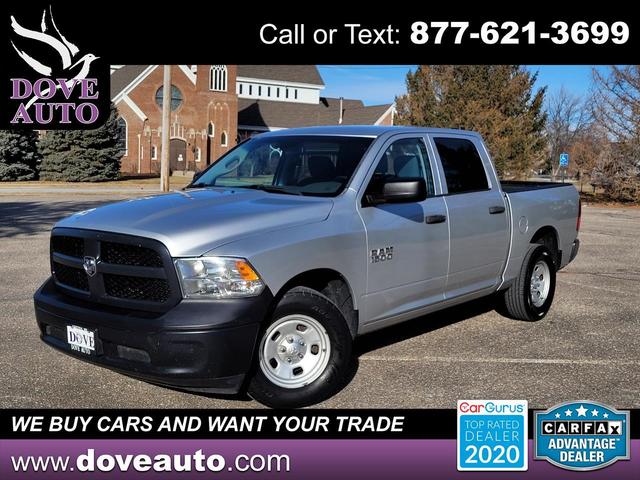 Silver 2016 RAM 1500 Tradesman Crew Cab RWD Pickup Truck 4X2 8-Speed Automatic