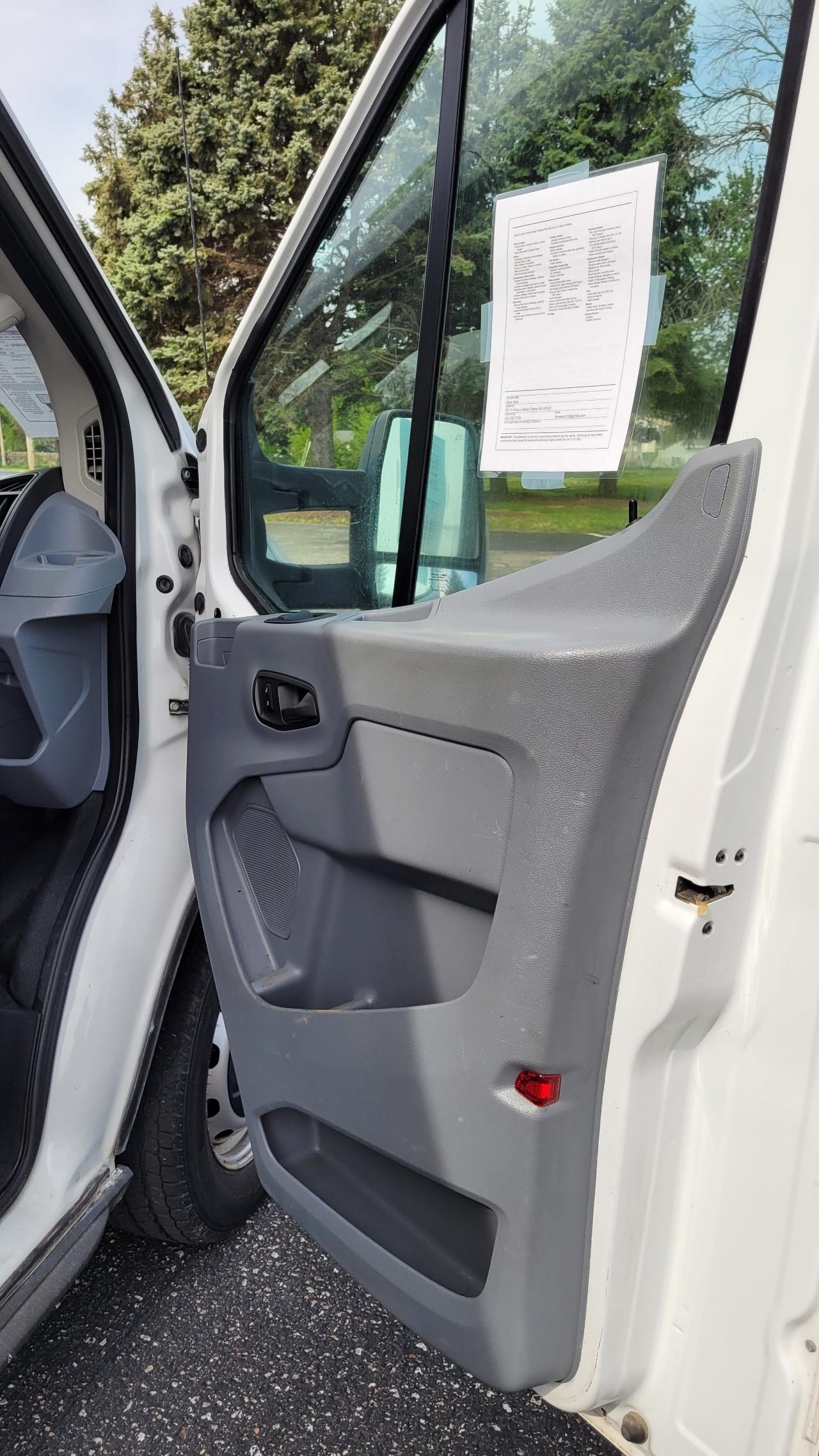 Ford Transit Van T-350 148" EL Hi Rf 9500 GVWR Sliding RH Dr 2018