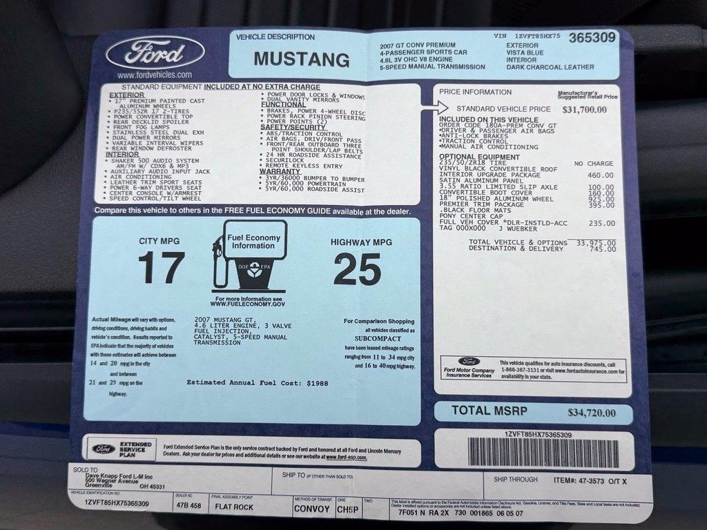 Ford Mustang  2007