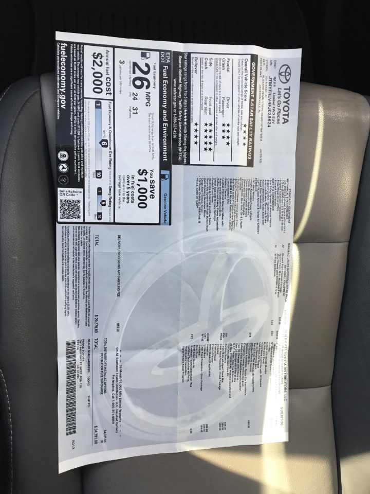 Toyota RAV4 Limited FWD 2015