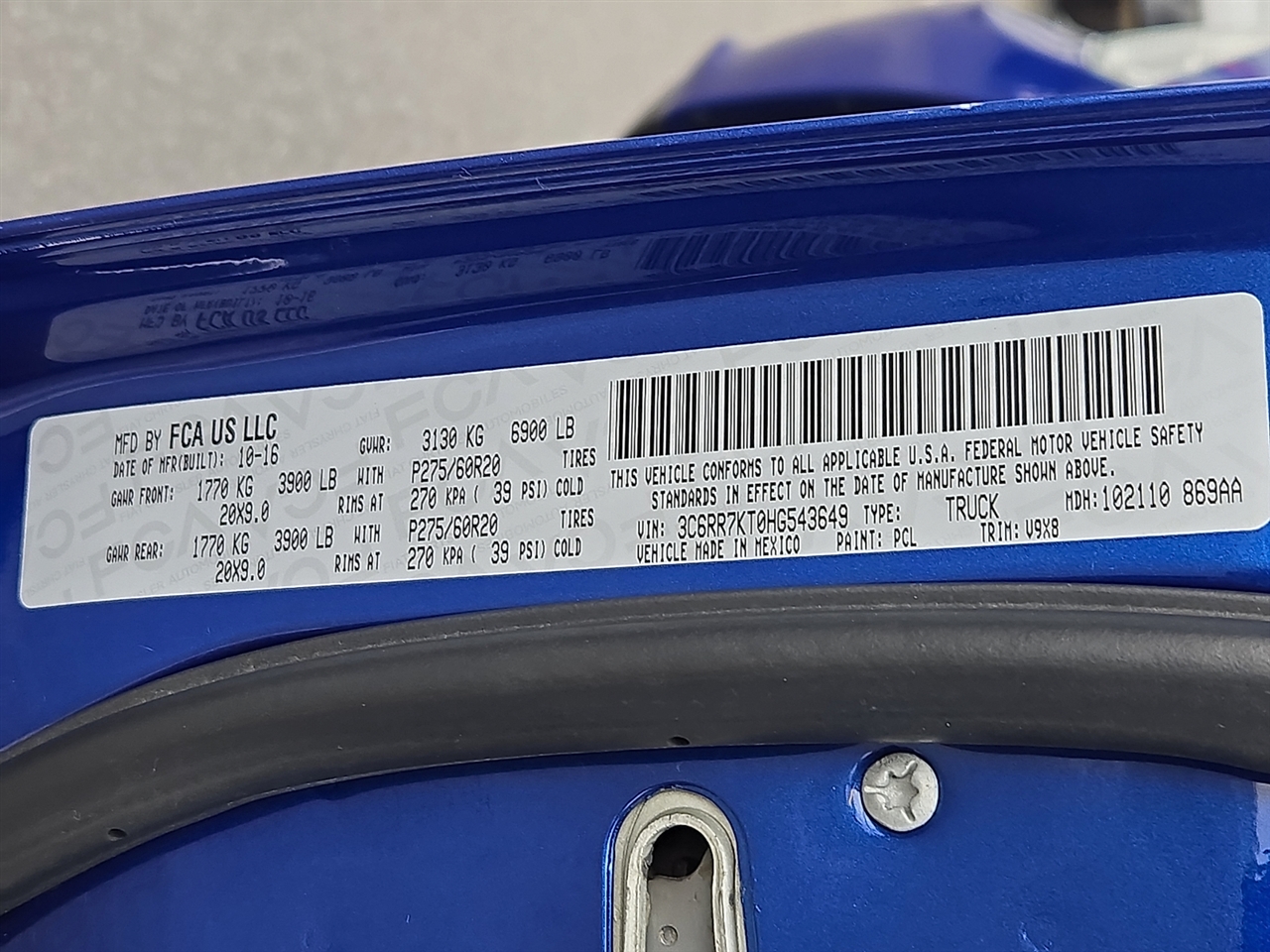 RAM 1500 Tradesman Crew Cab SWB 4WD 2017