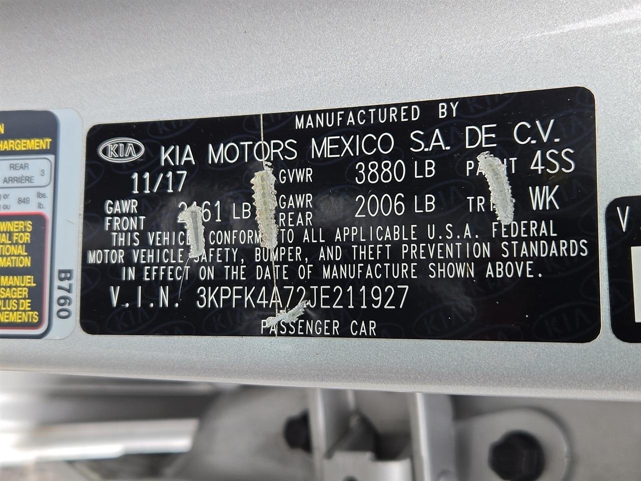 Kia Forte LX 6M 2018