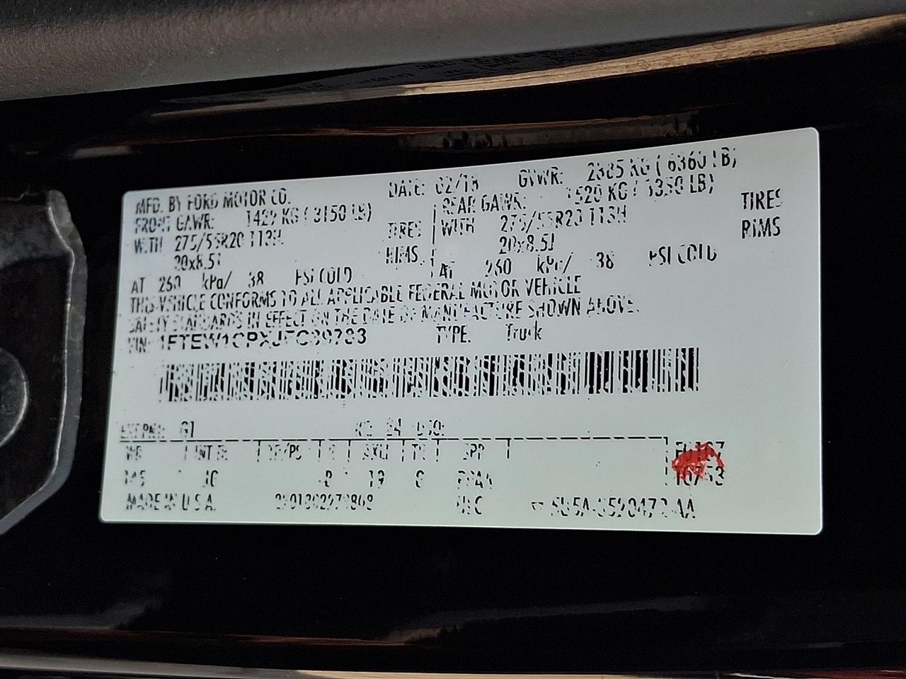 Ford F-150 XLT SuperCrew 5.5-ft. Bed 2WD 2018