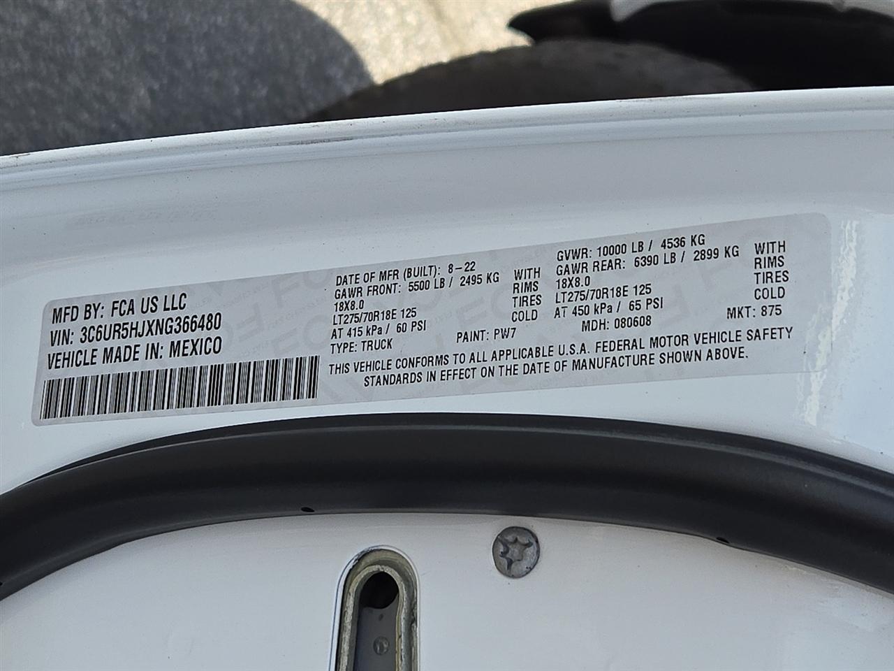 RAM 2500 Tradesman Crew Cab LWB 4WD 2022