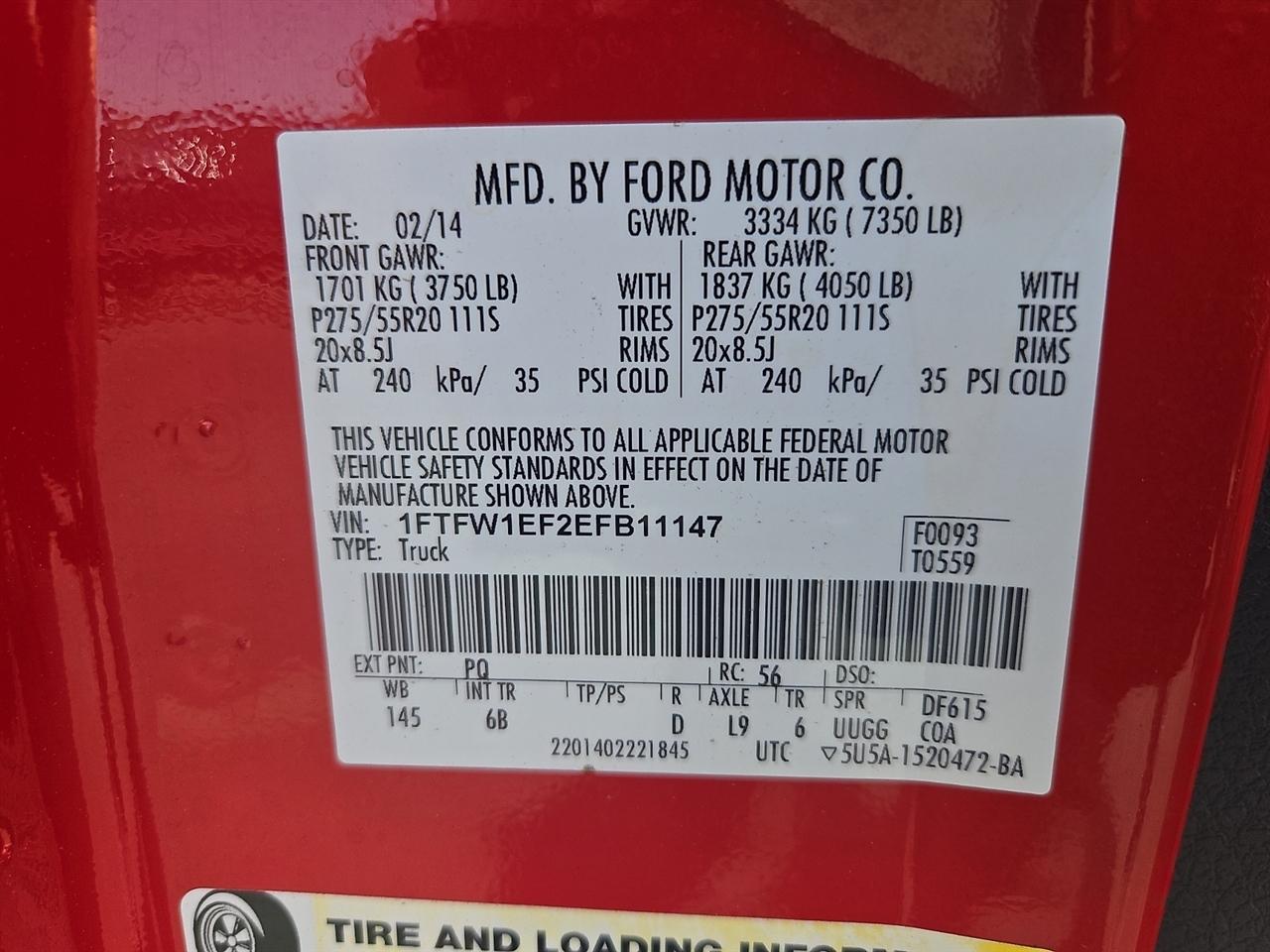 Ford F-150 FX4 SuperCrew 4WD 2014