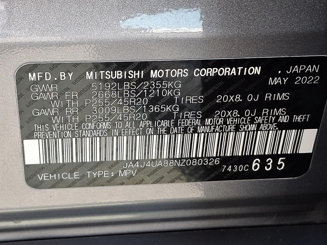 Mitsubishi Outlander SE 4WD 2022