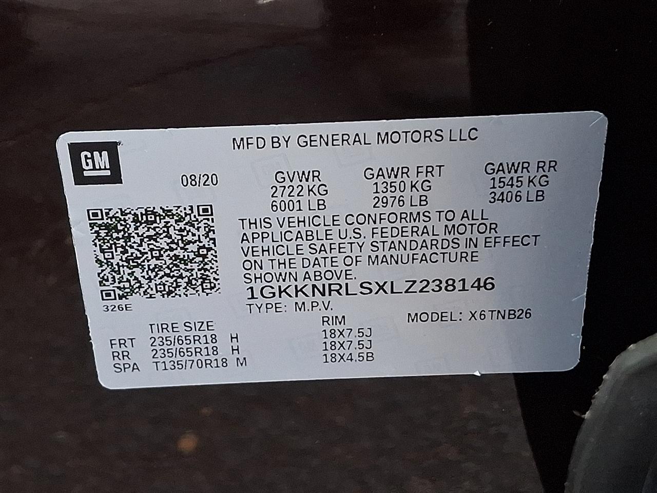 GMC Acadia SLE-1 AWD 2020