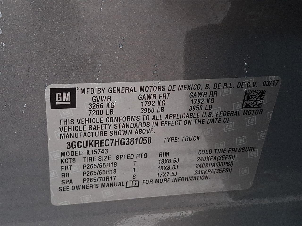 Chevrolet Silverado 1500 LT Crew Cab 4WD 2017