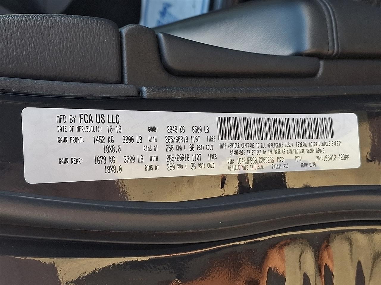 Jeep Grand Cherokee Limited 4WD 2020
