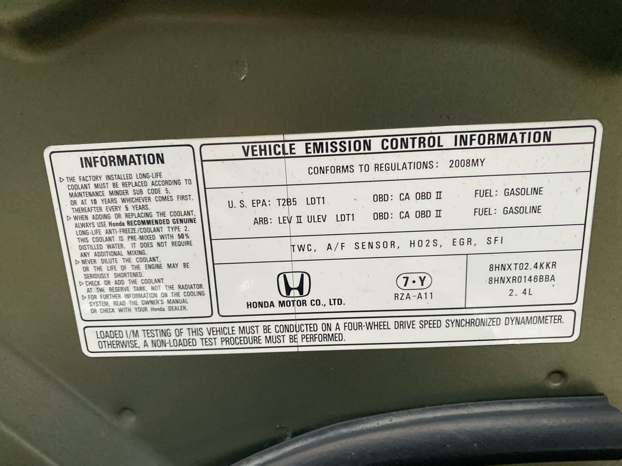 Honda CR-V 4WD 5dr EX 2008