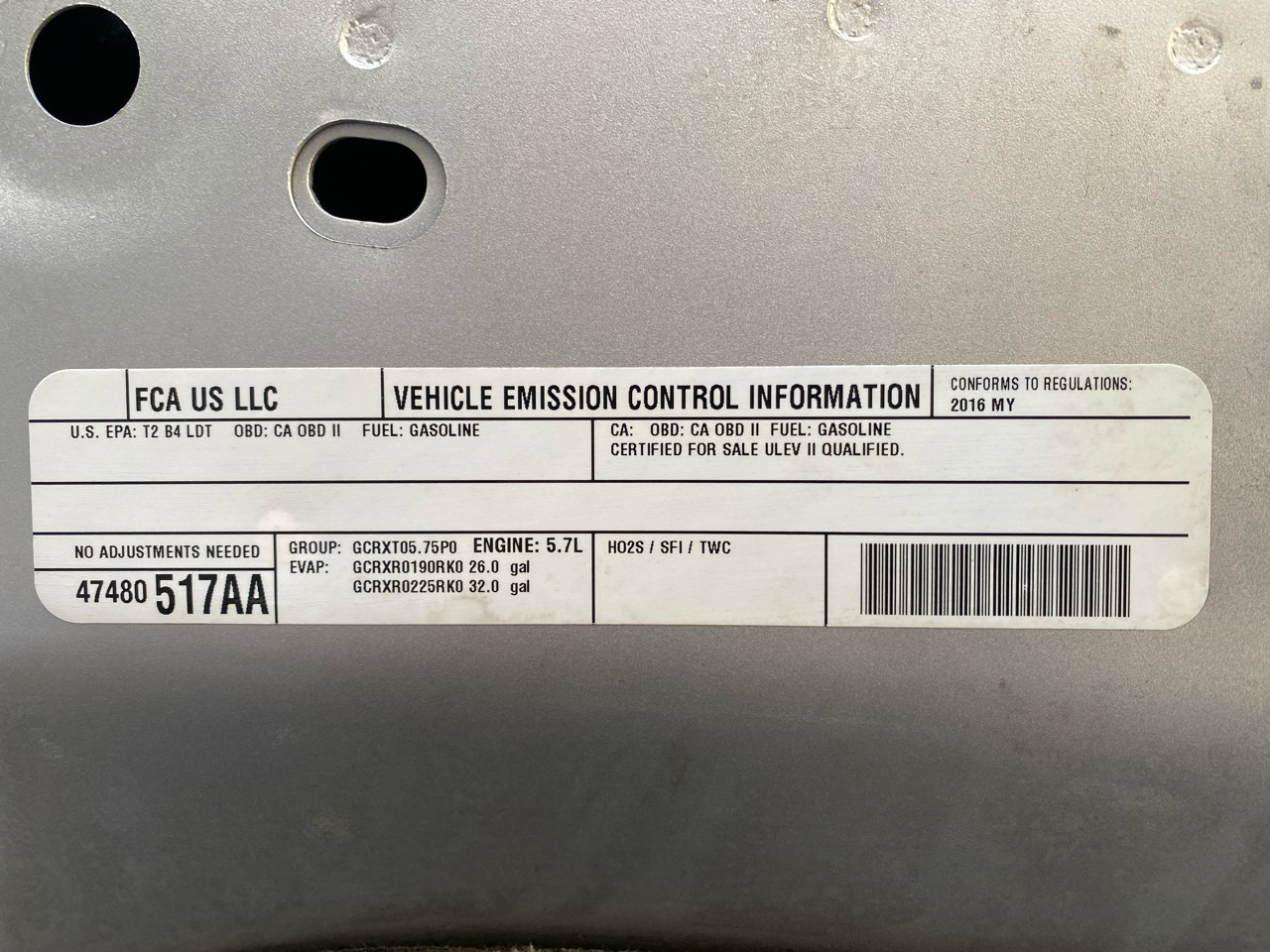 RAM 1500 2WD Reg Cab 120.5" Tradesman 2016