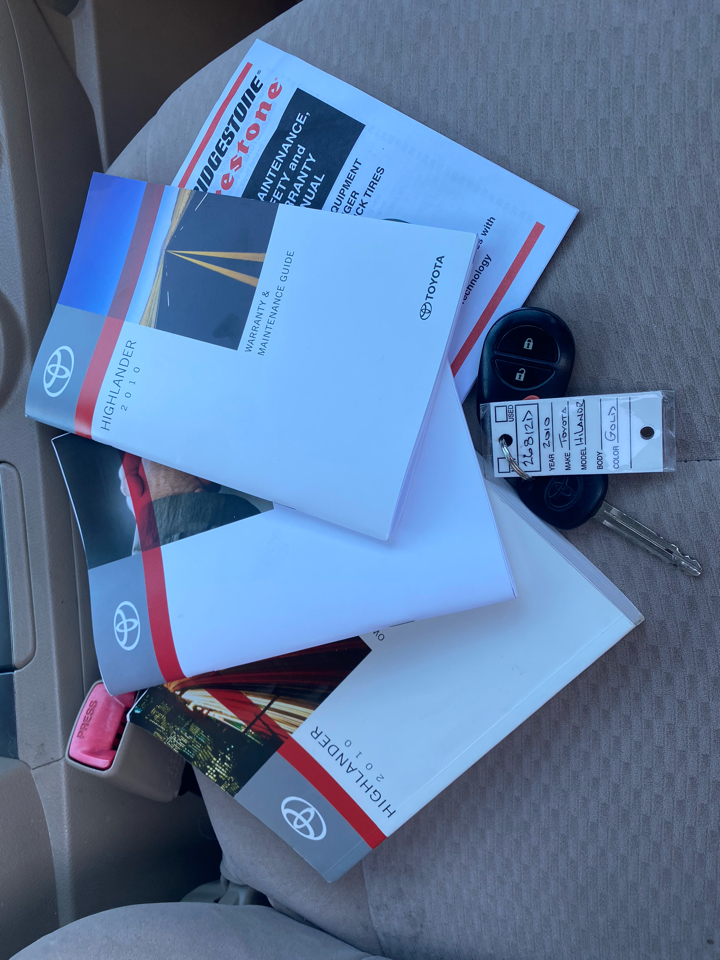 Toyota Highlander 4WD 4dr V6 w/3rd Row (Natl) 2010