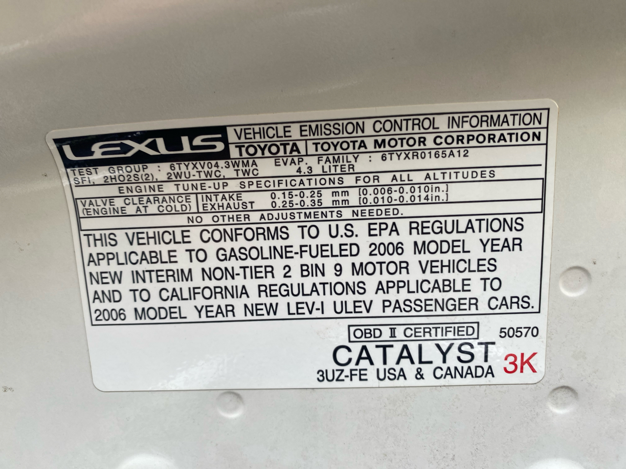 Lexus SC 430 2dr Convertible 2006