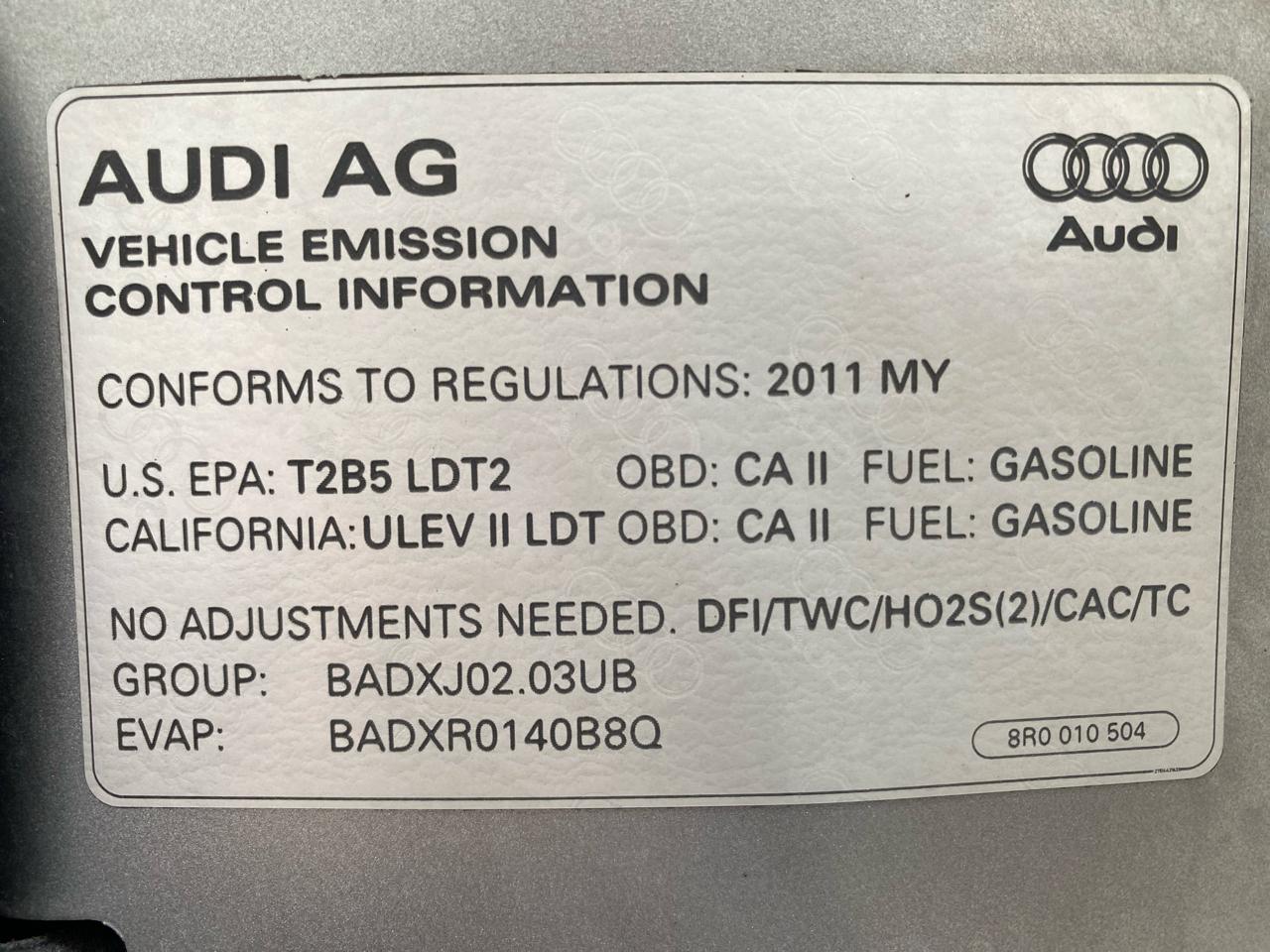 Audi Q5 quattro 4dr 2.0T Premium Plus 2011