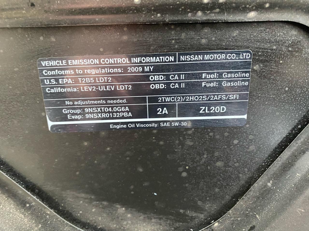 Nissan Pathfinder 2WD 4dr V6 LE 2009