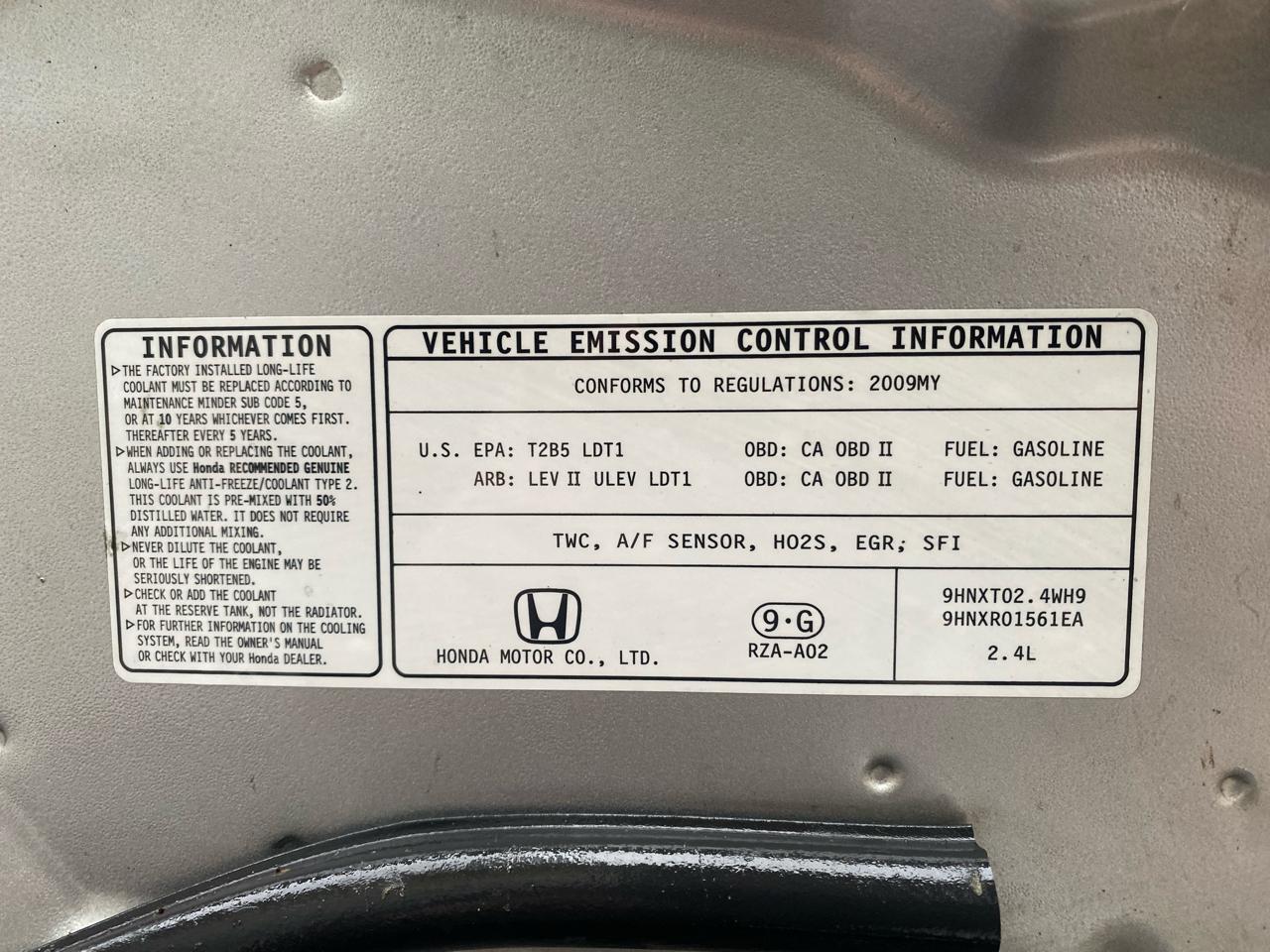 Honda CR-V 2WD 5dr EX 2009