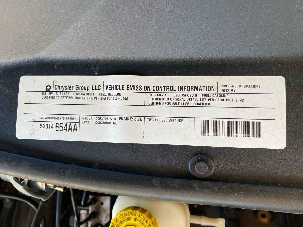 Jeep Liberty RWD 4dr Sport 2012