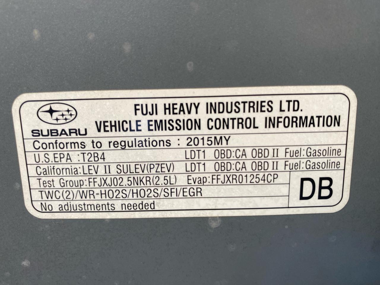 Subaru Forester 4dr CVT 2.5i Touring PZEV 2015