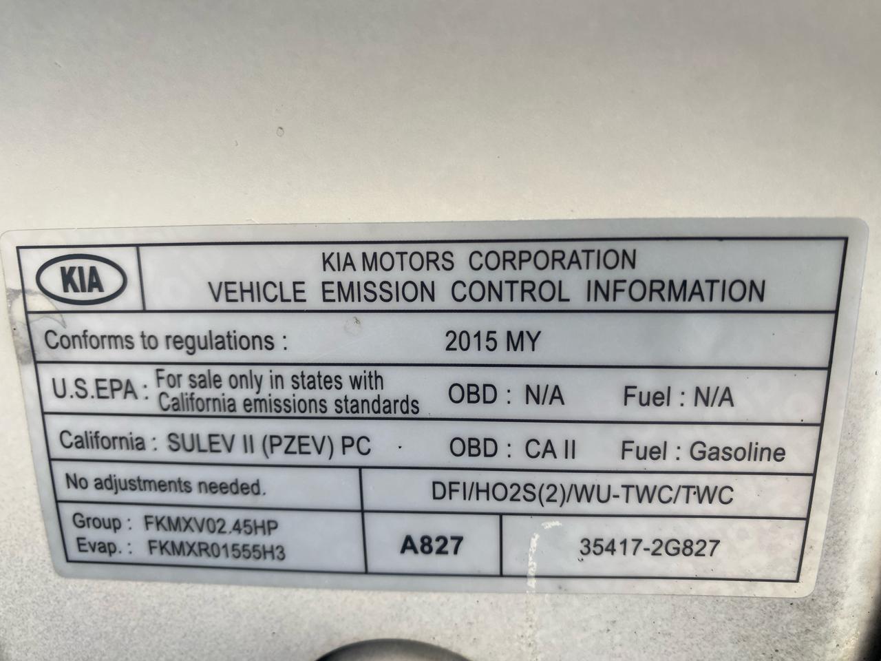 Kia Optima 4dr Sdn EX 2015