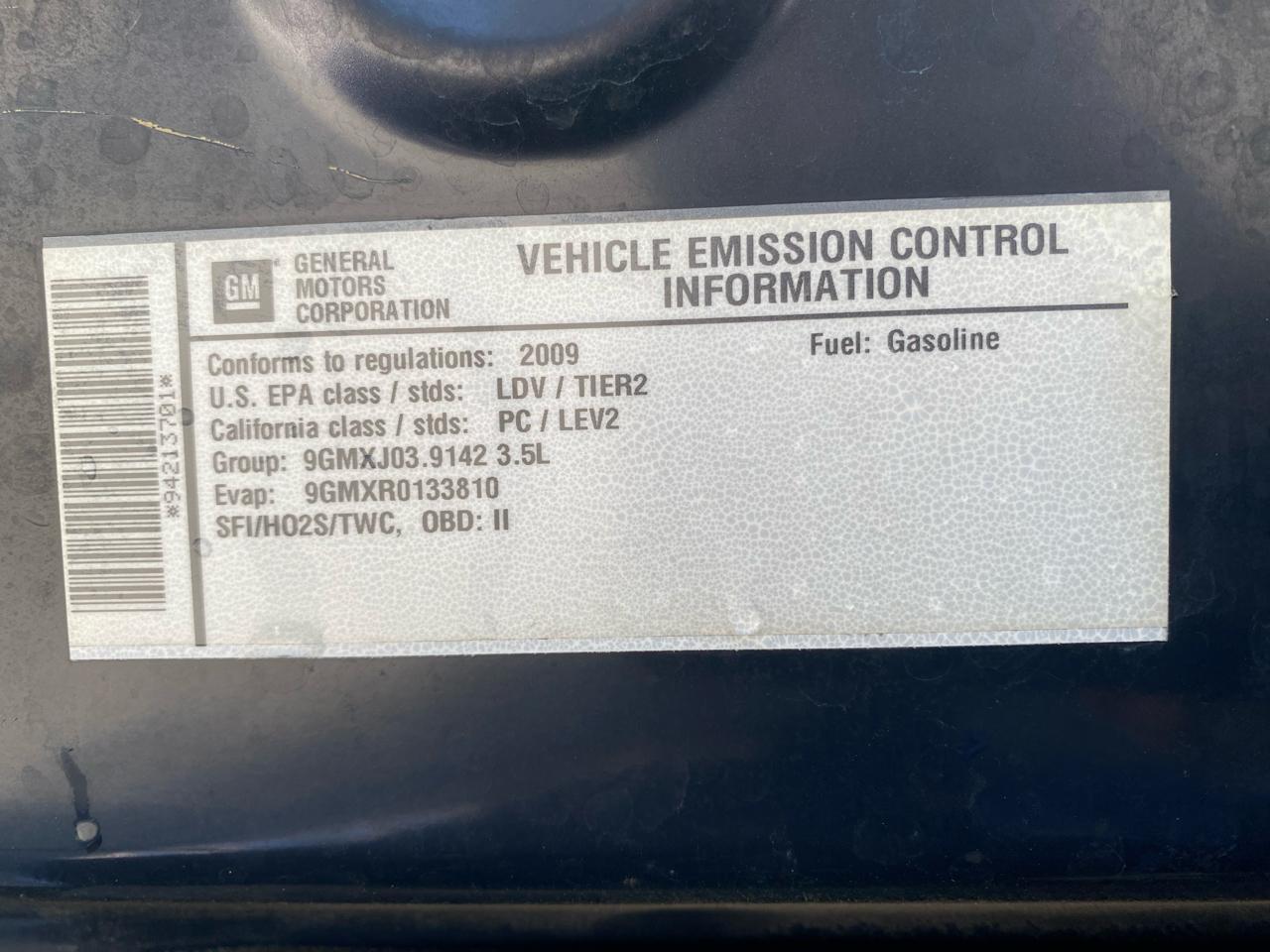 Pontiac G6 4dr Sdn w/1SA 2009