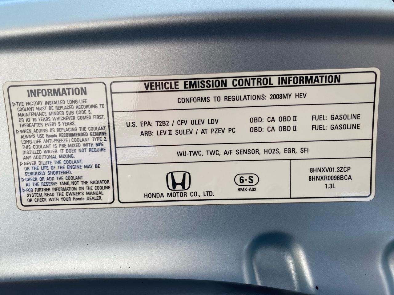 Honda Civic Hybrid 4dr Sdn 2008