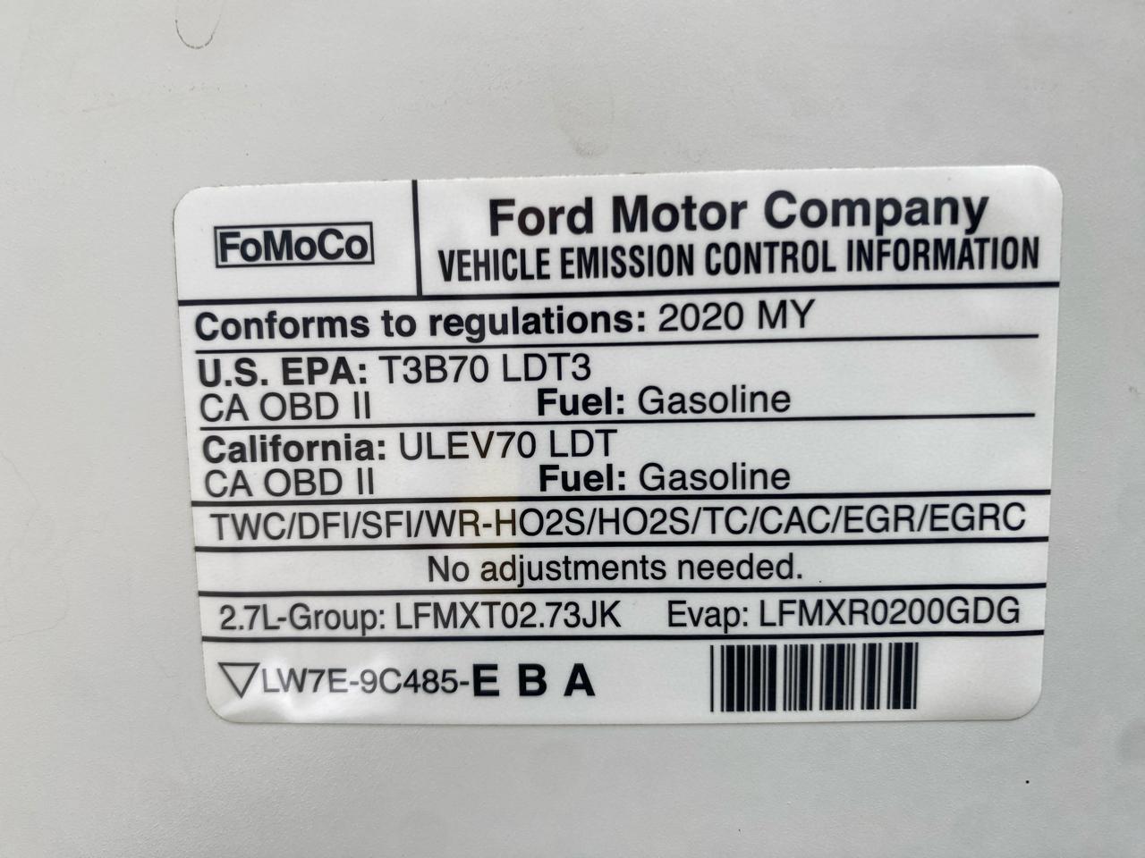 Ford F-150 XL 4WD SuperCrew 5.5' Box 2020