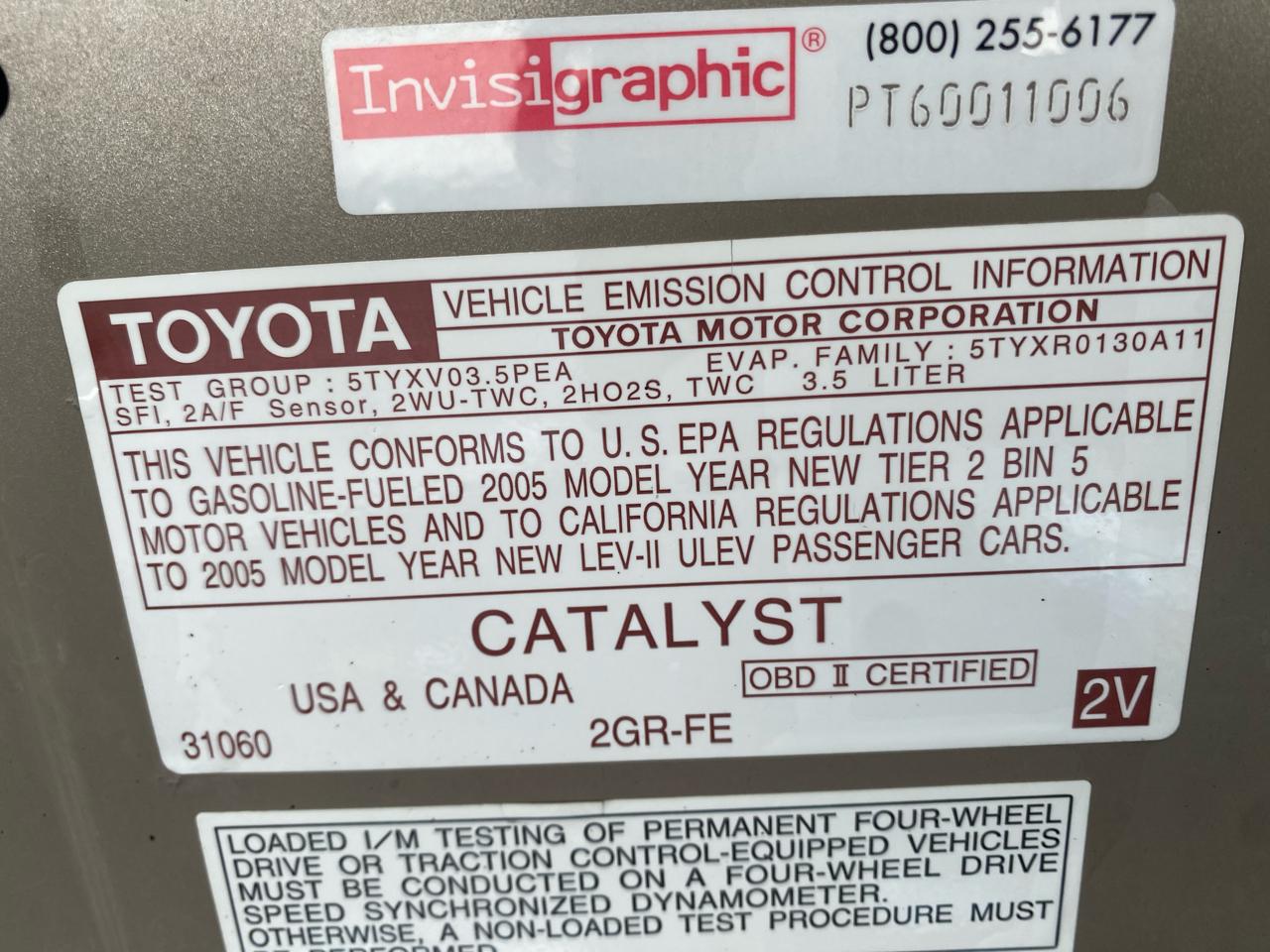Toyota Avalon  2005