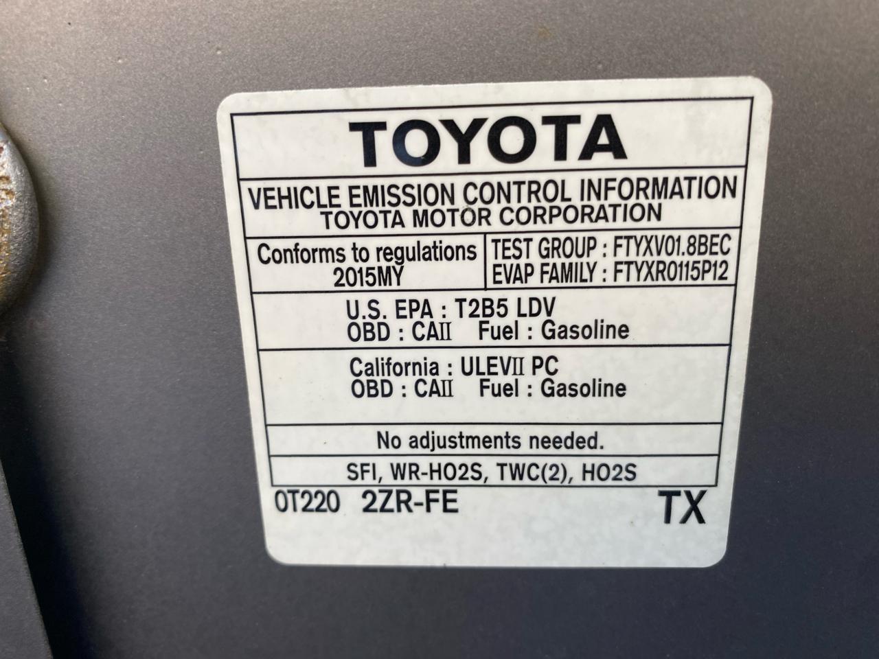 Toyota Corolla  2015