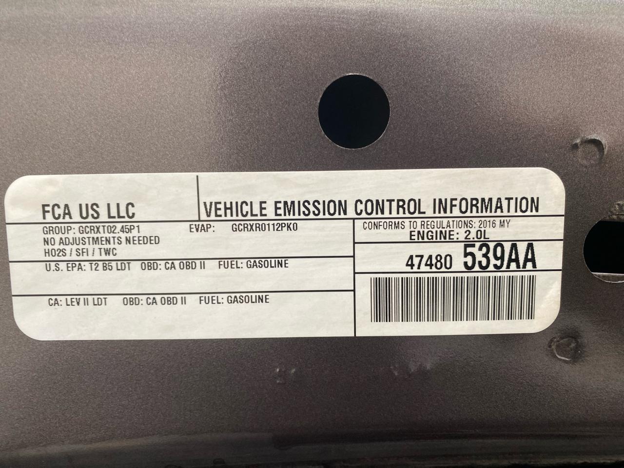 Jeep Patriot FWD 4dr Sport 2016
