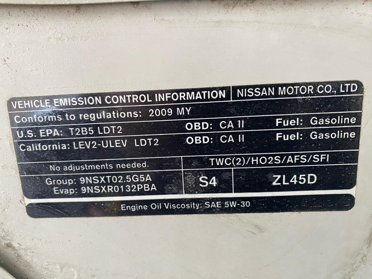 Nissan Frontier 2WD King Cab I4 Auto SE 2009