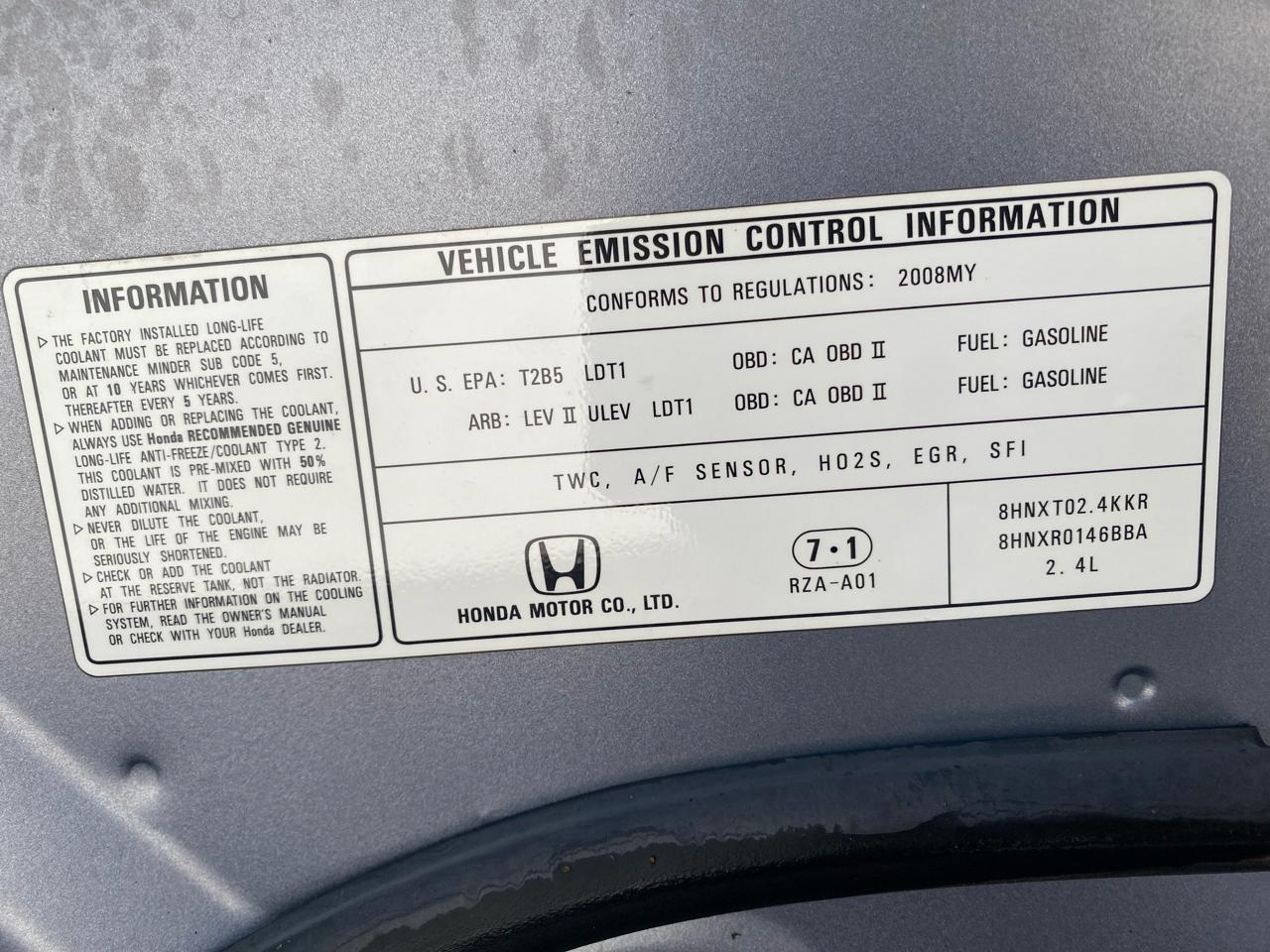 Honda CR-V 2WD 5dr LX 2008