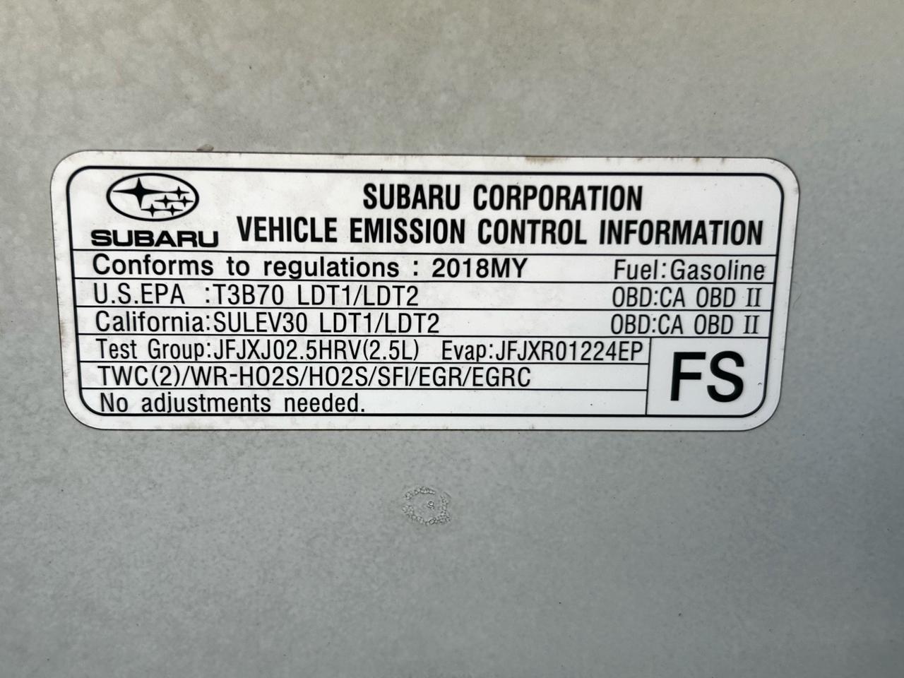 Subaru Forester 2.5i Premium CVT 2018