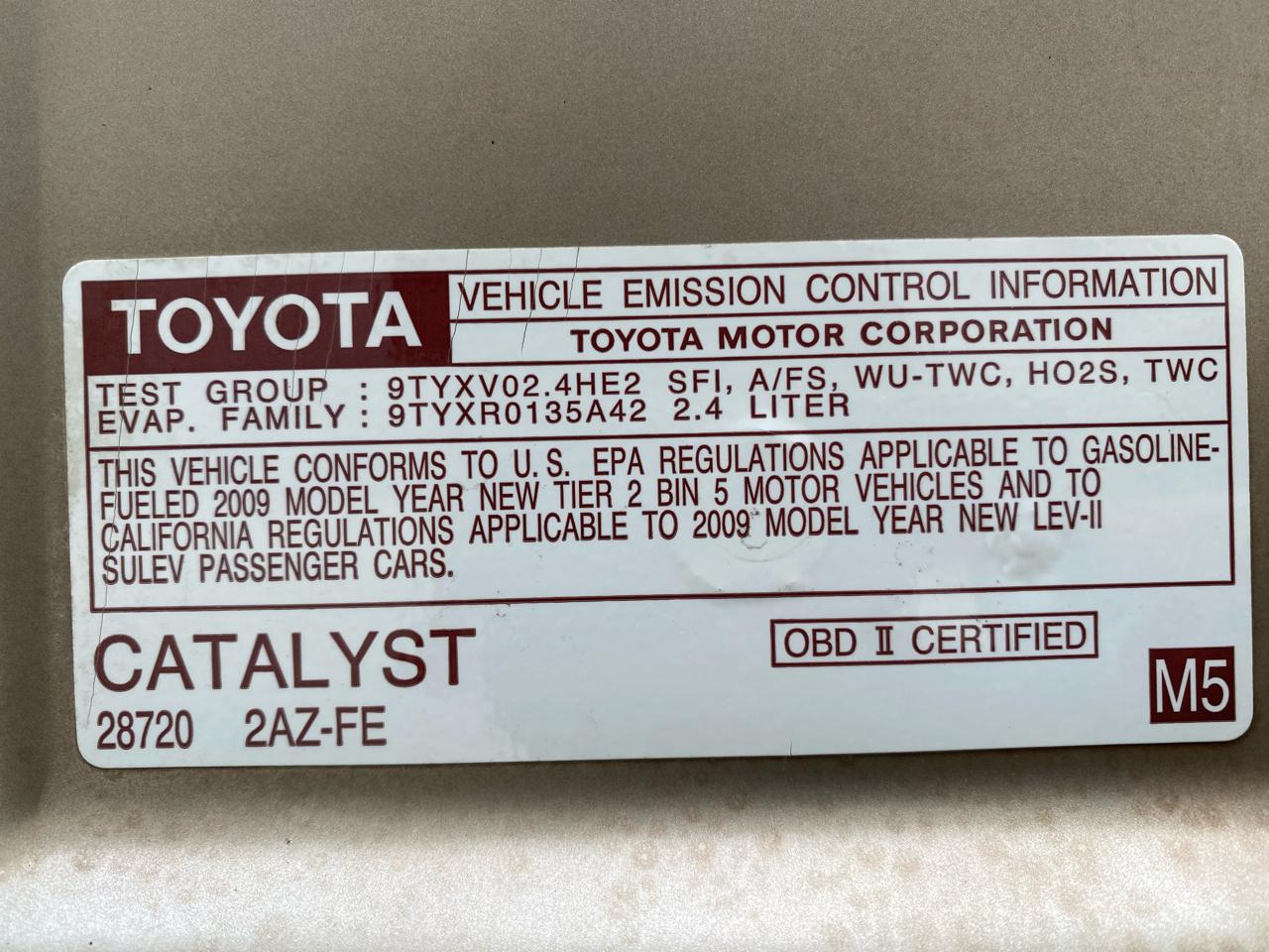 Toyota Camry  2009