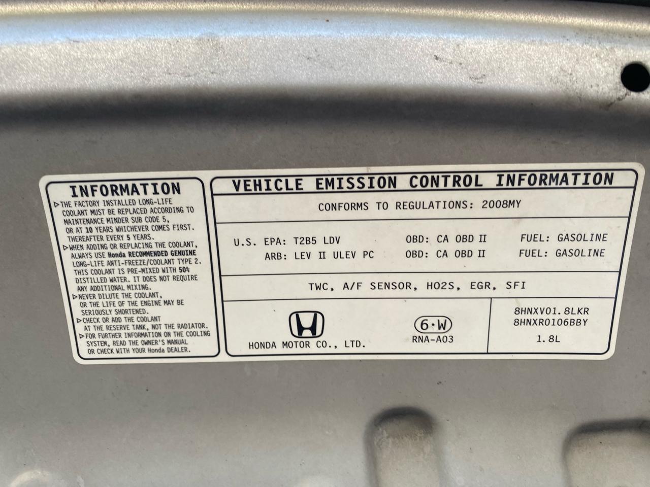 Honda Civic Sdn 4dr Auto LX 2008