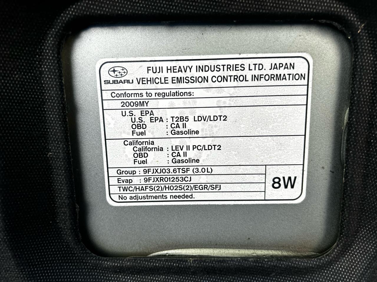 Subaru Outback 4dr H6 Auto 3.0R Ltd 2009