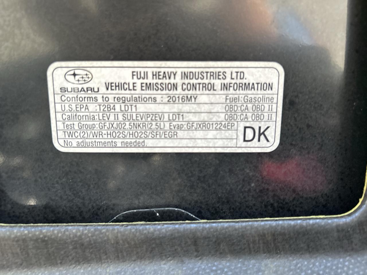Subaru Forester 4dr CVT 2.5i Limited PZEV 2016
