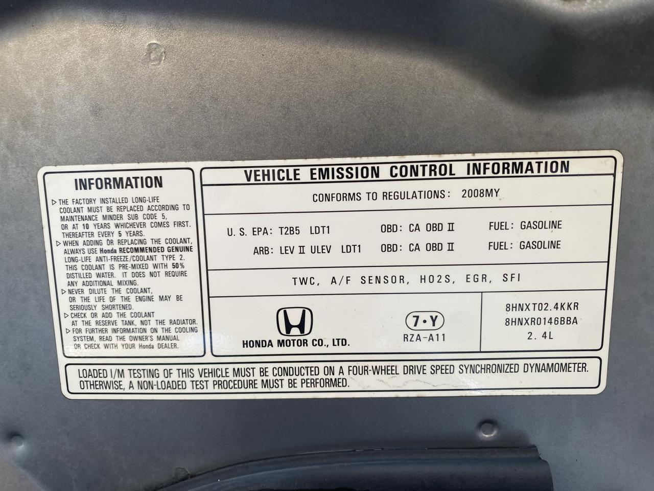 Honda CR-V 4WD 5dr EX 2008