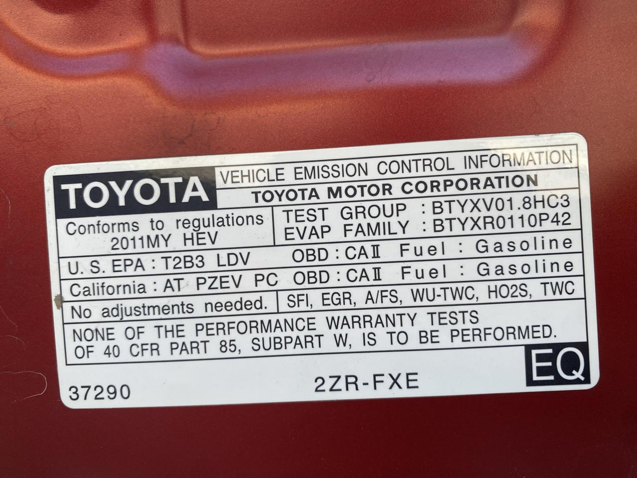 Toyota Prius  2011
