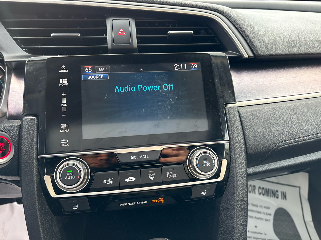 Honda Civic Touring Sedan CVT 2017