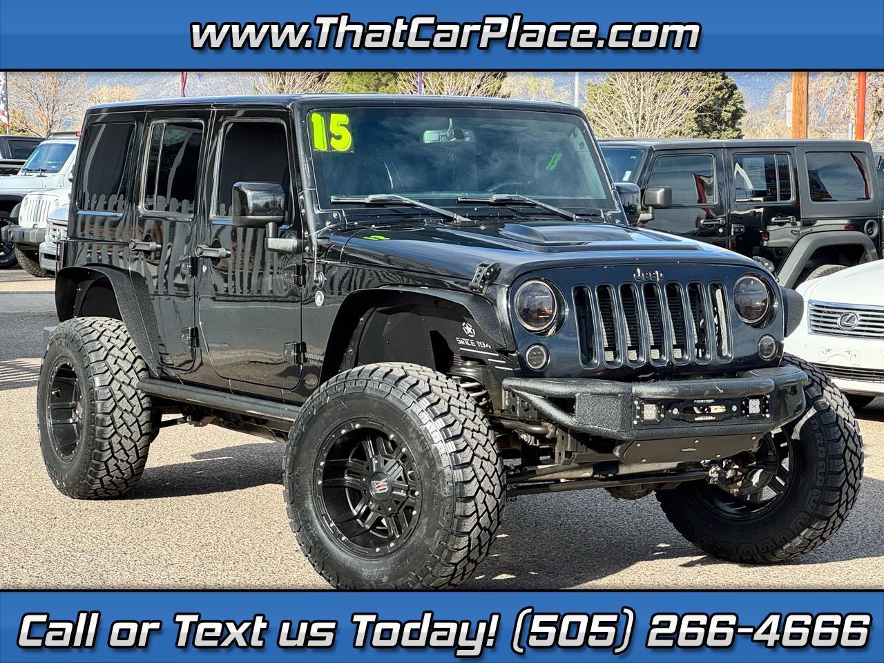 2015 Jeep Wrangler Unlimited Sahara Altitude 4x4