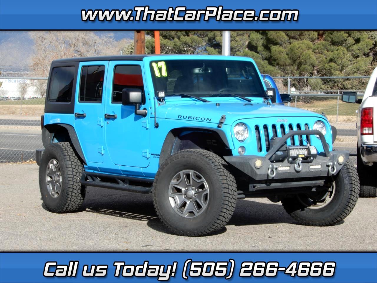 Used 2017 Jeep Wrangler Unlimited Rubicon 4WD for Sale in Albuquerque NM  87123 That Car Place