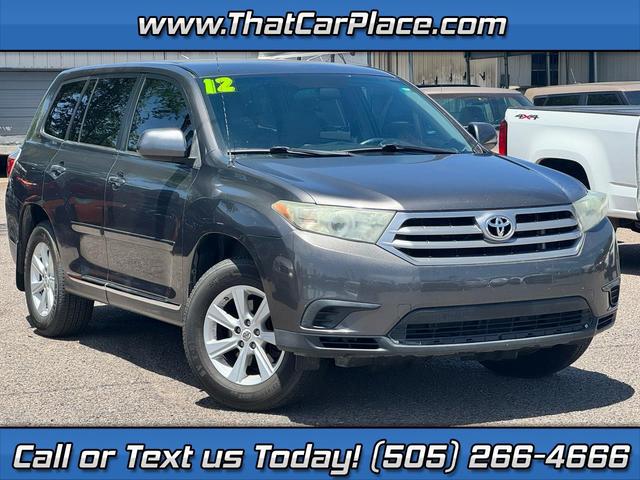 Black (Charcoal) 2012 Toyota Highlander Base SUV / Crossover Front-Wheel Drive