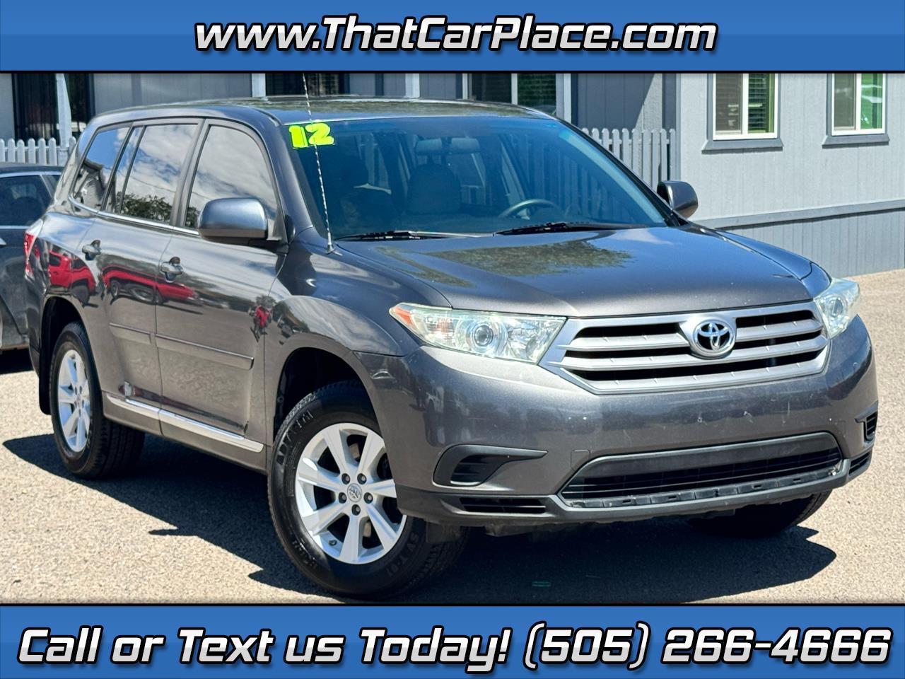 2012 Toyota Highlander Base 2WD I4