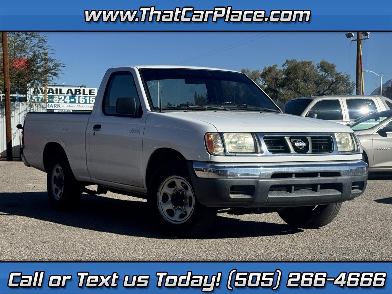 White 2000 Nissan Frontier Pickup Truck Rear-Wheel Drive Manual