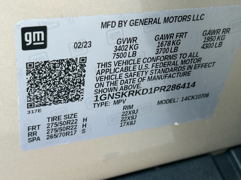 Chevrolet Tahoe RST 4WD 2023