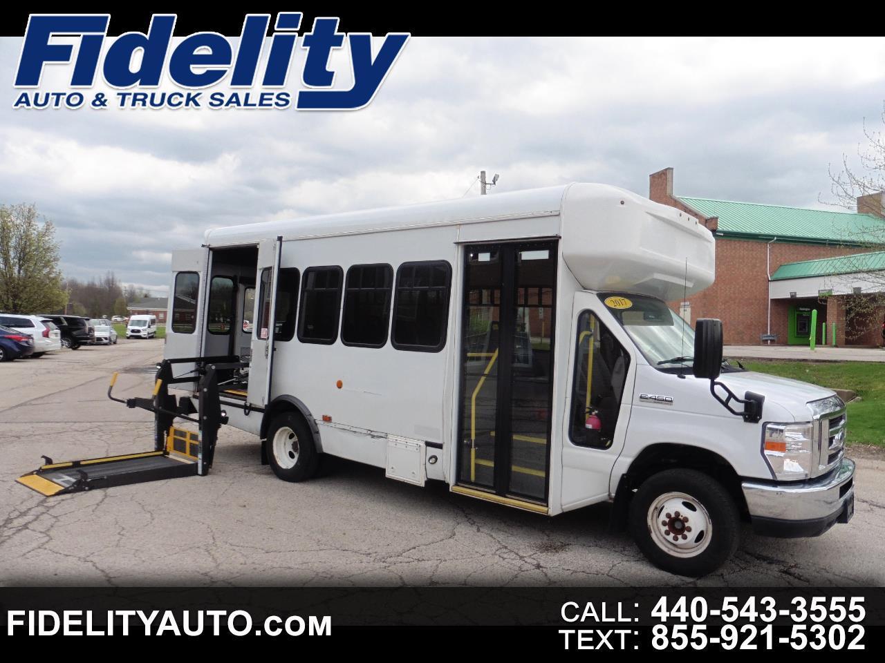 2017 Ford Econoline E450 SUPER DUTY CUTAWAY VAN 14-PASSENGER BUS