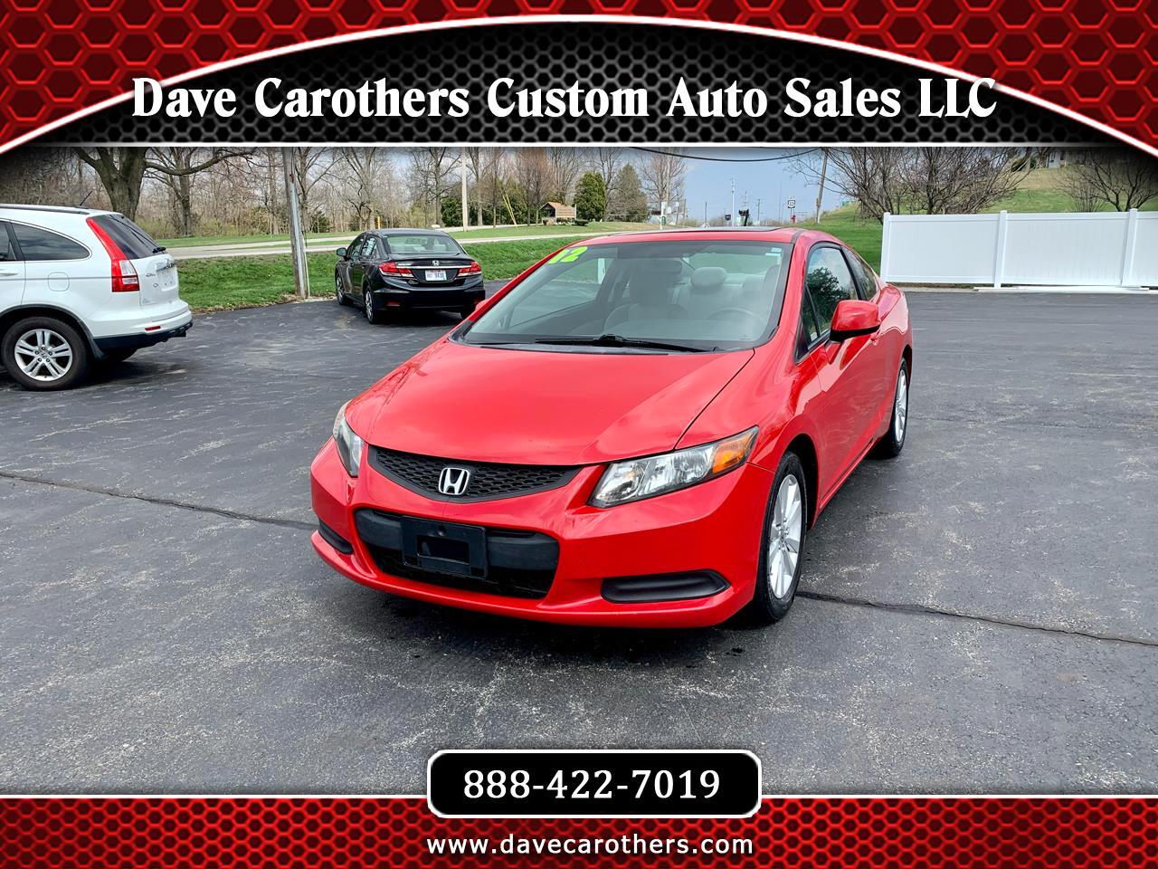 Used 12 Honda Civic Cpe 2dr Auto Ex W Navi For Sale In Bellefontaine Oh Dave Carothers Custom Auto Sales Llc
