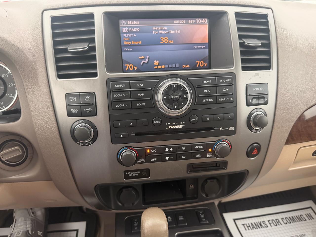 Nissan Armada 2WD 4dr Platinum 2012