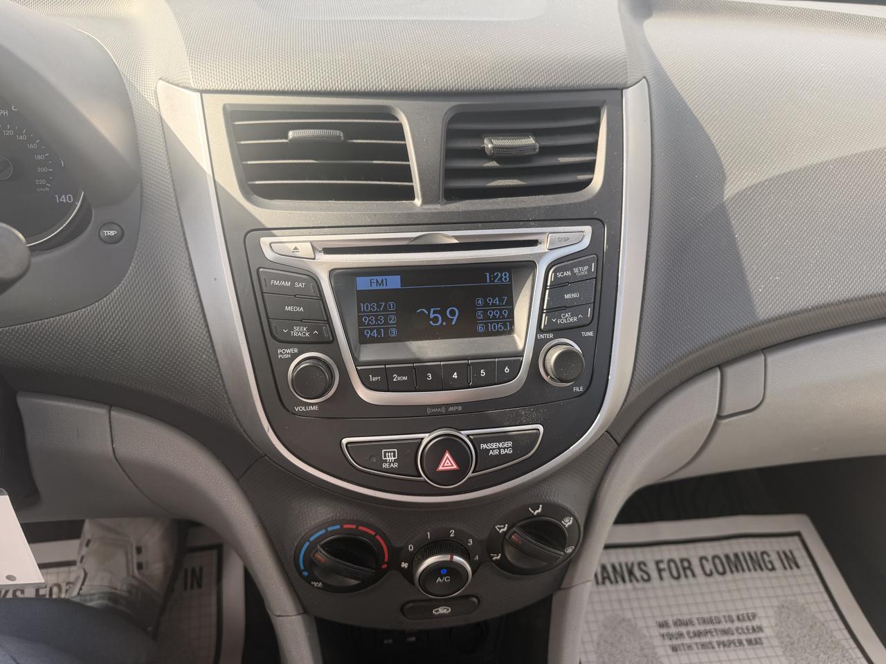 Hyundai Accent SE Sedan Auto 2017