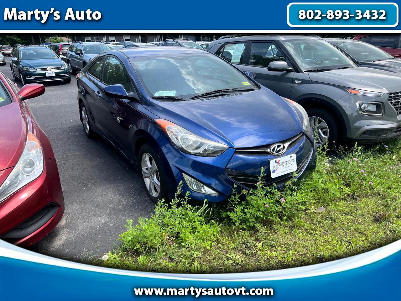 Used 2013 Hyundai Elantra Coupe 2dr Auto GS for Sale in Milton VT 05468